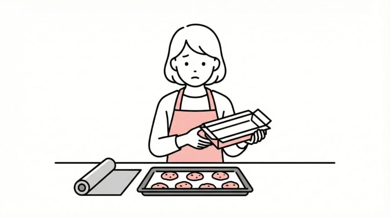 クッキングシート 代用 クッキー