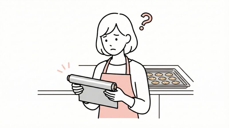 クッキングシート代用アルミホイル