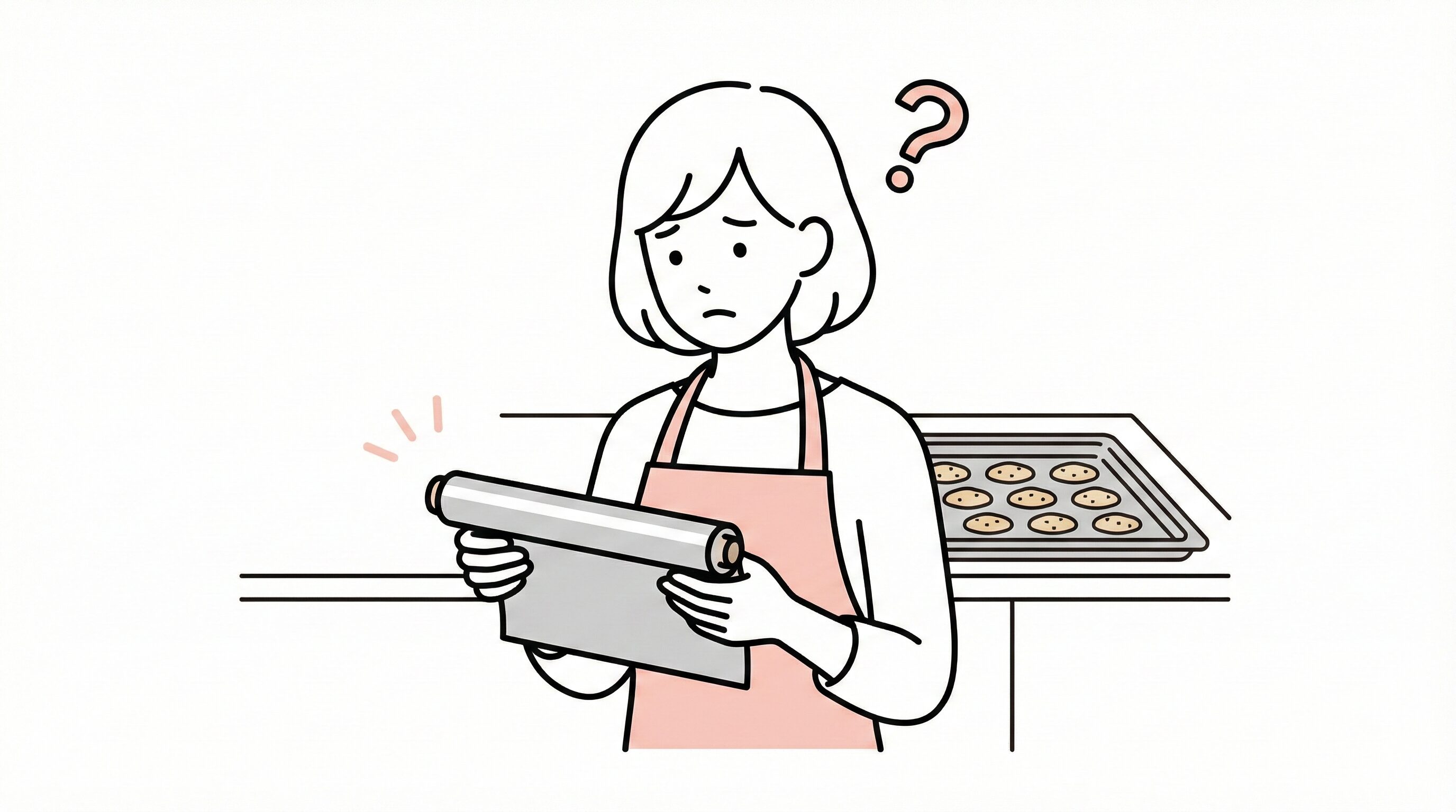 クッキングシート代用アルミホイル